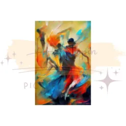 Quality Abstract Painting of a Dancing Woman in Alabama